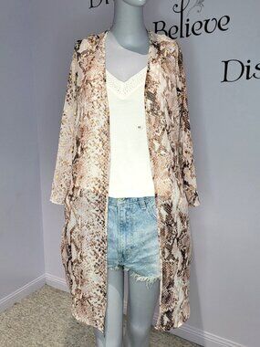 Maurices Open Front Kimono Size S/M